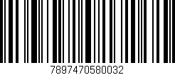 Código de barras (EAN, GTIN, SKU, ISBN): '7897470580032'