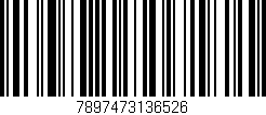 Código de barras (EAN, GTIN, SKU, ISBN): '7897473136526'