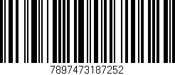 Código de barras (EAN, GTIN, SKU, ISBN): '7897473187252'