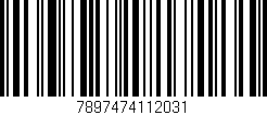 Código de barras (EAN, GTIN, SKU, ISBN): '7897474112031'