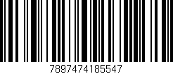 Código de barras (EAN, GTIN, SKU, ISBN): '7897474185547'