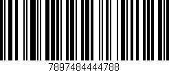 Código de barras (EAN, GTIN, SKU, ISBN): '7897484444788'