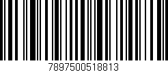 Código de barras (EAN, GTIN, SKU, ISBN): '7897500518813'