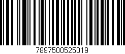 Código de barras (EAN, GTIN, SKU, ISBN): '7897500525019'
