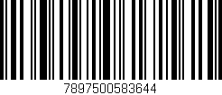 Código de barras (EAN, GTIN, SKU, ISBN): '7897500583644'