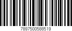 Código de barras (EAN, GTIN, SKU, ISBN): '7897500588519'
