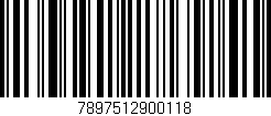Código de barras (EAN, GTIN, SKU, ISBN): '7897512900118'