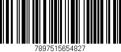 Código de barras (EAN, GTIN, SKU, ISBN): '7897515654827'
