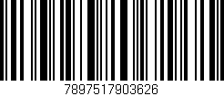 Código de barras (EAN, GTIN, SKU, ISBN): '7897517903626'