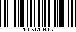 Código de barras (EAN, GTIN, SKU, ISBN): '7897517904807'