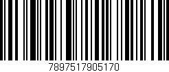 Código de barras (EAN, GTIN, SKU, ISBN): '7897517905170'