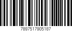 Código de barras (EAN, GTIN, SKU, ISBN): '7897517905187'