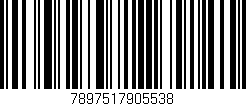 Código de barras (EAN, GTIN, SKU, ISBN): '7897517905538'