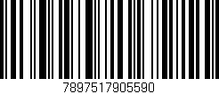 Código de barras (EAN, GTIN, SKU, ISBN): '7897517905590'
