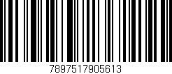 Código de barras (EAN, GTIN, SKU, ISBN): '7897517905613'