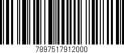 Código de barras (EAN, GTIN, SKU, ISBN): '7897517912000'