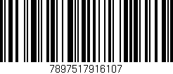 Código de barras (EAN, GTIN, SKU, ISBN): '7897517916107'