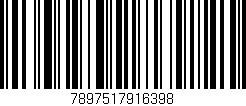 Código de barras (EAN, GTIN, SKU, ISBN): '7897517916398'