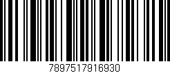 Código de barras (EAN, GTIN, SKU, ISBN): '7897517916930'