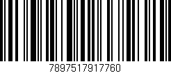 Código de barras (EAN, GTIN, SKU, ISBN): '7897517917760'