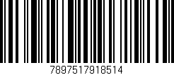 Código de barras (EAN, GTIN, SKU, ISBN): '7897517918514'