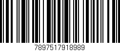 Código de barras (EAN, GTIN, SKU, ISBN): '7897517918989'
