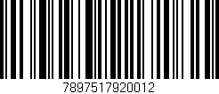 Código de barras (EAN, GTIN, SKU, ISBN): '7897517920012'