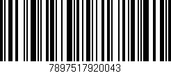 Código de barras (EAN, GTIN, SKU, ISBN): '7897517920043'