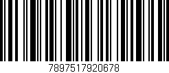 Código de barras (EAN, GTIN, SKU, ISBN): '7897517920678'