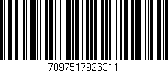 Código de barras (EAN, GTIN, SKU, ISBN): '7897517926311'