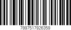 Código de barras (EAN, GTIN, SKU, ISBN): '7897517926359'