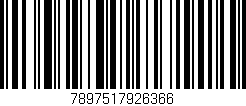 Código de barras (EAN, GTIN, SKU, ISBN): '7897517926366'