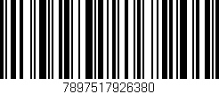 Código de barras (EAN, GTIN, SKU, ISBN): '7897517926380'