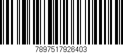 Código de barras (EAN, GTIN, SKU, ISBN): '7897517926403'