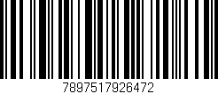 Código de barras (EAN, GTIN, SKU, ISBN): '7897517926472'