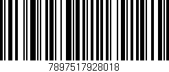 Código de barras (EAN, GTIN, SKU, ISBN): '7897517928018'