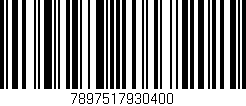Código de barras (EAN, GTIN, SKU, ISBN): '7897517930400'