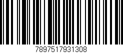 Código de barras (EAN, GTIN, SKU, ISBN): '7897517931308'