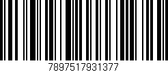 Código de barras (EAN, GTIN, SKU, ISBN): '7897517931377'