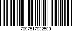 Código de barras (EAN, GTIN, SKU, ISBN): '7897517932503'