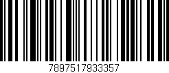 Código de barras (EAN, GTIN, SKU, ISBN): '7897517933357'