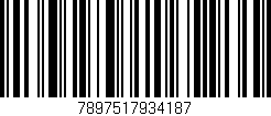 Código de barras (EAN, GTIN, SKU, ISBN): '7897517934187'