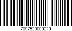 Código de barras (EAN, GTIN, SKU, ISBN): '7897520009278'