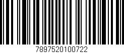 Código de barras (EAN, GTIN, SKU, ISBN): '7897520100722'