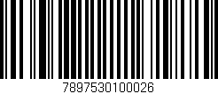 Código de barras (EAN, GTIN, SKU, ISBN): '7897530100026'