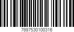 Código de barras (EAN, GTIN, SKU, ISBN): '7897530100316'