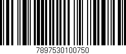 Código de barras (EAN, GTIN, SKU, ISBN): '7897530100750'