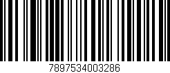 Código de barras (EAN, GTIN, SKU, ISBN): '7897534003286'