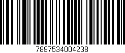 Código de barras (EAN, GTIN, SKU, ISBN): '7897534004238'