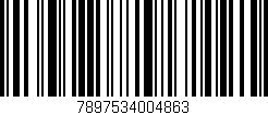 Código de barras (EAN, GTIN, SKU, ISBN): '7897534004863'